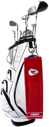 Team Golf NFL Embroidered Golf Towel, Checkered Scrubber Design, Embroidered Logo