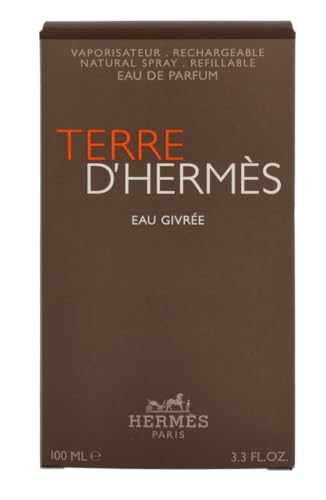 Hermes Terre d'Hermes Eau Givree for Men Eau de Parfum Spray, 3.4 Ounce (Refillable)