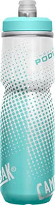 CamelBak Podium Chill Insulated Bike Water Bottle - Easy Squeeze Bottle - Fits Most Bike Cages - 24oz, Teal Dot