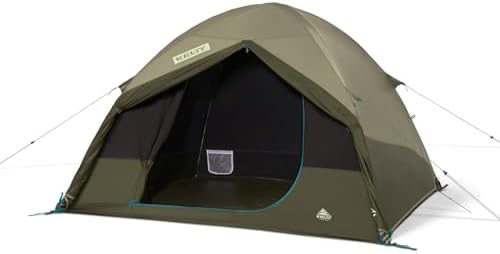 Kelty Daydreamer 4P + 6P Camping Tent, Blackout Fabric, Interior Light Diffusing Gear Loft, Standing Height, PFAS Free
