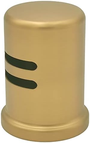 Dishwasher Air Gap Kits with Gold Dishwasher Air Gap Cover and Matching Escutcheon, Replacement air gap dishwasher,Solid Brass Air Gap Cap,Brushed Gold Finish