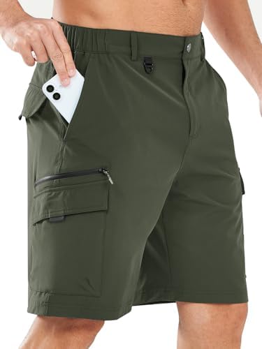 NORTHYARD Men's Casual Cargo Shorts Lightweight 9" Hiking Golf Work Quick Dry Camping Outdoor Travel Fishing with 7 Pockets