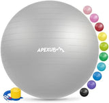 APEXUP Yoga & Pilates Ball - Anti Slip Heavy Duty Gym Ball for Fitness, Balance & Core Workout