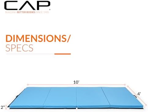 CAP Barbell All Purpose Folding Anti Tear Exercise Training Aerobic Fitness Gym & Gymnastics Balance Mat | Multiple colors