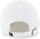 47 MLB White Team Color Primary Logo Clean Up Adjustable Strap Hat Cap, Adult One Size Fits All