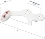 LUXE Bidet NEO 120 - Self-Cleaning Nozzle, Fresh Water Non-Electric Bidet Attachment for Toilet Seat, Adjustable Water Pressure, Rear Wash (Rose Gold)