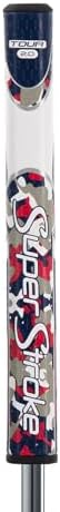 SuperStroke Zenergy Tour 2.0 Golf Putter Grip with No Taper Enhanced SPYNE Technology, New Multi-Zone Texturing and Tech-Port, Camo RWB