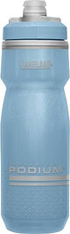 CamelBak Podium Chill Insulated Bike Water Bottle - Easy Squeeze Bottle - Fits Most Bike Cages - 21oz, Stone Blue