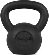 Yes4All 5-80 lbs Cast Iron Kettlebell for Dumbbell Weights Exercises, Gym, Full Body Home Workout Equipment, Push up, Grip and Strength Training
