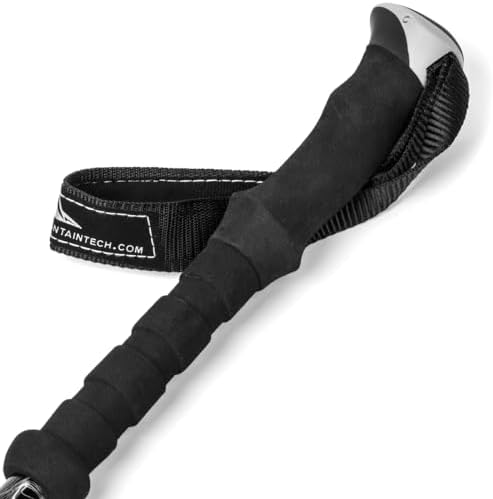 Cascade Mountain Tech Lightweight Aircraft-Grade Aluminum Trekking Poles with Extended Down Grip Plus Tip Kit