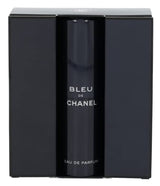 CHANEL Bleu De Eau De Parfum Travel Spray for Men 3 X 0.7 Oz, 2.1 Fl Oz, 3 pc set (purse spray)