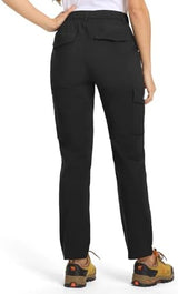 TBMPOY Women's Hiking Cargo Pants Lightweight Water Resistant Quick Dry Fishing Camping Travel Work Pant with 6 Pockets