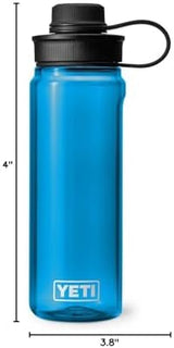 YETI Yonder Water Bottle with Yonder Tether Cap, Lightweight, Leakproof and BPA-Free