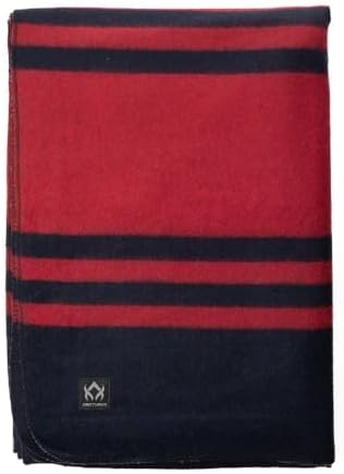Arcturus Patterned Wool Blankets - 4.5lbs Warm, Heavy, Washable, Large | Great for Camping, Outdoors, Sporting Events, or Survival & Emergency Kits