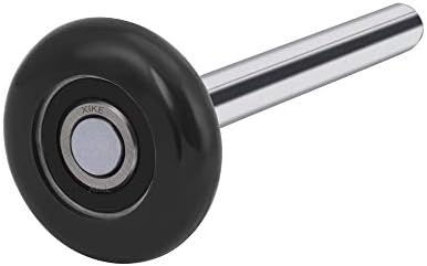 XiKe 10 Pack Black 2" Nylon Garage Door Roller 4" Stem, Quiet/Durable and High Load, Use 6200-2RS Double Seals Precision Bearings.
