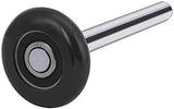 XiKe 10 Pack Black 2" Nylon Garage Door Roller 4" Stem, Quiet/Durable and High Load, Use 6200-2RS Double Seals Precision Bearings.