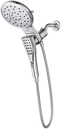 Moen Verso Chrome Round Rain Shower Head and Detachable Handshower Combination with Magnetix Docking System and 60-inch Metal Hose, 220C2