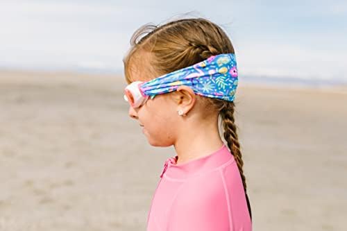 Splash Place SWIM GOGGLES with Fabric Strap - Adult & Kids Swim Goggles - PINKS & PURPLES