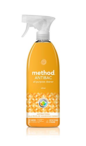 Method Antibacterial All-Purpose Cleaner Spray, Citron, Kills 99.9% of Household Germs, 28 Fl Oz (Pack of 8)