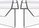 2-Pack Frameless Shower Door Bottom Seal (3/8'' X 39'') Clear Glass Shower Door Seal Strip Shower Door Sweep can Covers up to 23mm Gap - Stop Leaks