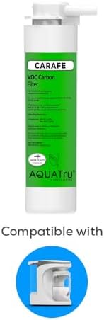 AquaTru Carafe Replacement VOC Filter with (Stage 4) for AquaTru Carafe Countertop Reverse Osmosis Water Filter Purification System | Certified to remove PFAS and other chemicals