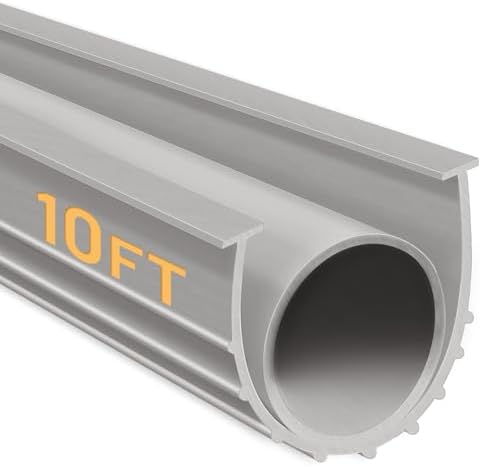 DGSL Garage Door Seals Bottom Rubber，Weather Stripping Sealing Strip Replacement,Universal Weatherproof Threshold Buffering (Grey, 10 Ft,)