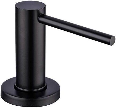 Matte Black Kitchen Sink Soap Dispenser GAPPO Countertop Pump Hand Lotion Built in Bottle Upgrade Stainless Steel Screw