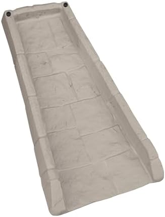 Suncast Easy Assembly Outdoor Decorative Poly Composite Rain Gutter Downspout Splash Block Effective in Any Type of Weather, Stone Light Taupe