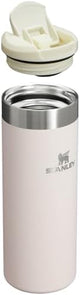 Stanley AeroLight Transit Bottle 16 oz | Locking Drink Through Lid | Leak Resistant Water Bottle or Coffee Travel Mug | Lightweight Insulated Stainless Steel | BPA-Free | Rose Quartz