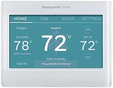 Honeywell Home Smart Color Wi-Fi Programmable Touch Screen Thermostat, Energy Star, Alexa Ready, White - C-Wire Required, Not Compatible with Line Volt Heating, RTH9600WF