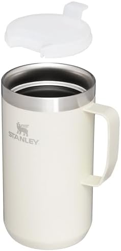 Stanley Stay-Hot Camp Mug 12 oz & 24 oz | Press Fit Drink Through Lid | Cup for Coffee, Tea and Drinks | Insulated Stainless Steel Coffee Mug | BPA-Free