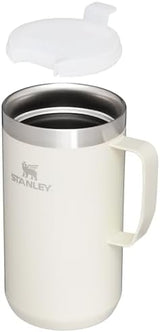 Stanley Stay-Hot Camp Mug 12 oz & 24 oz | Press Fit Drink Through Lid | Cup for Coffee, Tea and Drinks | Insulated Stainless Steel Coffee Mug | BPA-Free