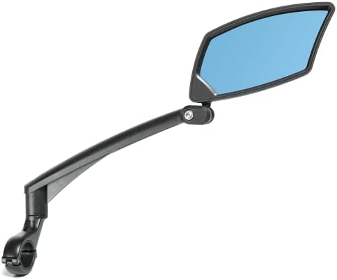 Handlebar Bike Mirror, Scratch Resistant Glass Lens, Ajustable and Rotatable Safe Rearview Bicycle Mirror