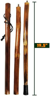 SE 3 Piece 55" Detachable Pine Wood Walking/Hiking Stick with Metal Tip, Reinforced Rubber Tip, and Water-Resistant Travel Pouch - Portable and Durable for Outdoor Adventures