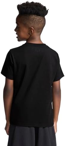 Boys' Lifestyle Short Sleeve T-Shirt, Slim-fit Logo Tee, Cotton Blend Fabric