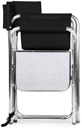 ONIVA - a Picnic Time brand - Sports Chair with Side Table, Beach Chair, Camp Chair for Adults, (Black)