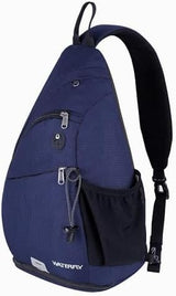 WATERFLY Sling Bag Crossbody Backpack: Over Shoulder Daypack Casual Cross Chest Side Pack