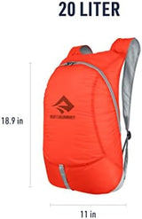 Sea to Summit Ultra-Sil Ultralight Day Pack, 20-Liter, Spicy Orange