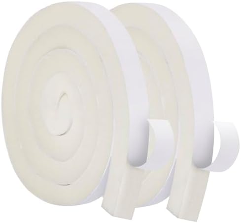 Air Conditioner Foam-2 Rolls, 1 Inch Wide X 1 Inch Thick Total 13 Feet Long, Open Cell Foam Insulation Weather Seal (6.5ft x 2 Rolls)