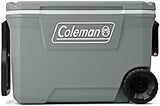 Coleman Classic Series Insulated Portable Wheeled Cooler, Leak-Resistant Outdoor Hard Cooler Keeps Ice up to 5 Days, 62-Quart
