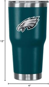 FOCO NFL unisex NFL Team Logo 30oz Insulated Stainless Steel Travel Mug Tumbler