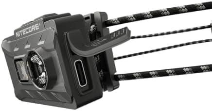 Nitecore NU20 Classic Ultralight Headlamp, 360 Lumen USB-C Rechargeable Lightweight for Backpacking, Camping, Running with Auxilary White and Red Light