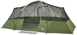 Slumberjack Aspen Grove 8 Person Hybrid Dome Family Camping Tent with 2 Rooms, Room Divider, Separate Entries, Full Fly, and Vestibule Storage