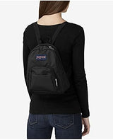 JanSport Half Pint Mini Backpack, 10.2 L - Durable Mini Bag Purse with Adjustable Shoulder Straps, Single Main Compartment, Zippered Stash Pocket, Black