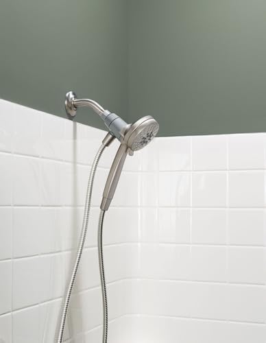 Moen 26100EPSRN Engage Magnetix Eco-Performance Six-Function Detachable Handheld Shower Head with Magnetic Docking System and 60-Inch Hose, Showerhead, Spot Resist Brushed Nickel
