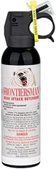 SABRE Frontiersman 7.9 fl oz. Bear Spray, Maximum Strength 2.0% Major Capsaicinoids, Powerful 30 ft. Range Bear Deterrent, Outdoor Camping & Hiking Protection, Quick Draw Holster & Multipack Options