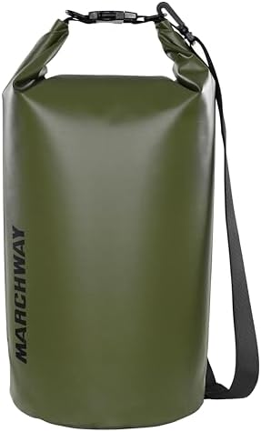 MARCHWAY Floating Waterproof Dry Bag Backpack 5L/10L/20L/30L/40L, Roll Top Sack Keeps Gear Dry for Kayaking, Rafting, Boating, Swimming, Camping, Hiking, Beach, Fishing