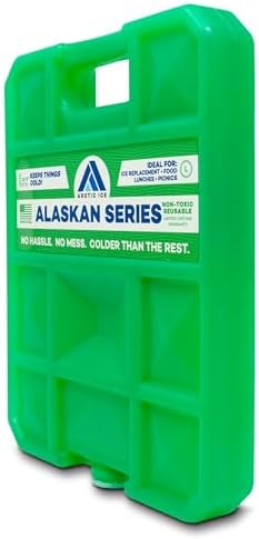 Arctic Ice Alaskan Series Long Lasting Reusable Ice Pack - Freezes at 32° Fahrenheit - Keeps Food & Drinks Cool Without The Risk of Freezing