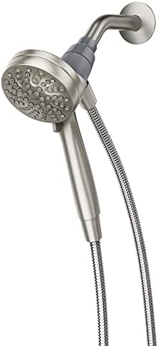 Moen 26100SRN Engage Magnetix 3.5-Inch Six-Function Handheld Showerhead with Magnetic Docking System, Spot Resist Brushed Nickel