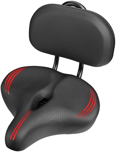 Oversized Bike Seat for Peloton Bike & Bike+, Comfort Seat Cushion Compatible with Peloton, Road or Exercise Bikes, Bicycle Wide Saddle Replacement for Men & Women, Accessories for Peloton